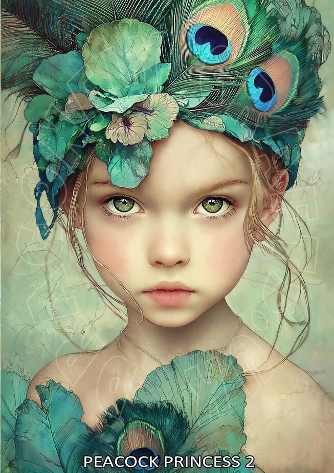 Peacock Princess 2 Rice Paper