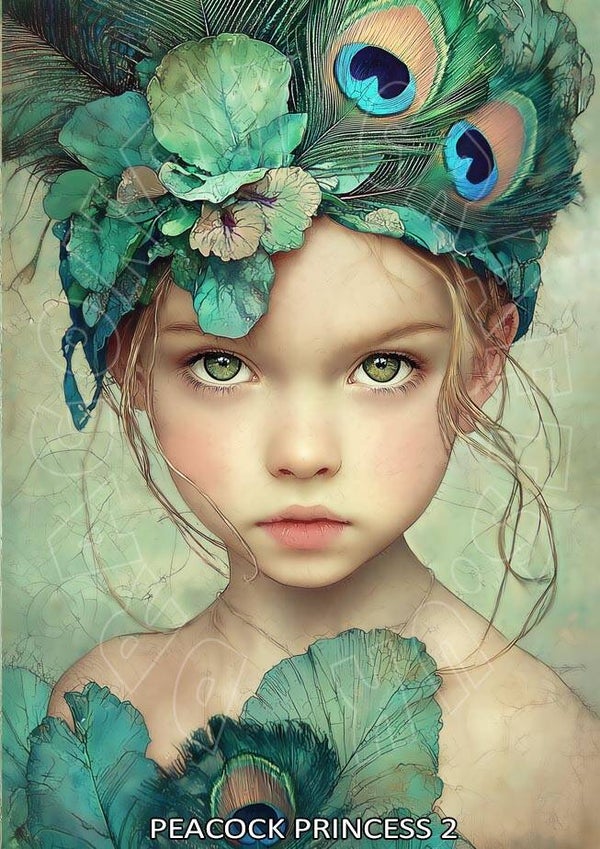 Peacock Princess 2 Rice Paper