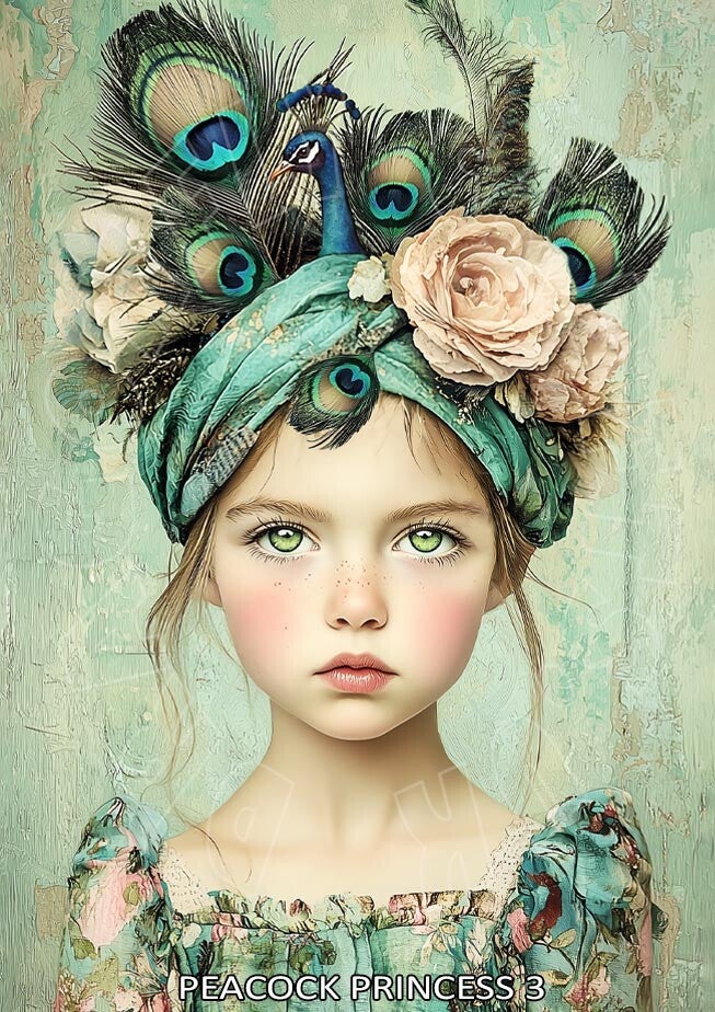 Peacock Princess 3 Rice Paper