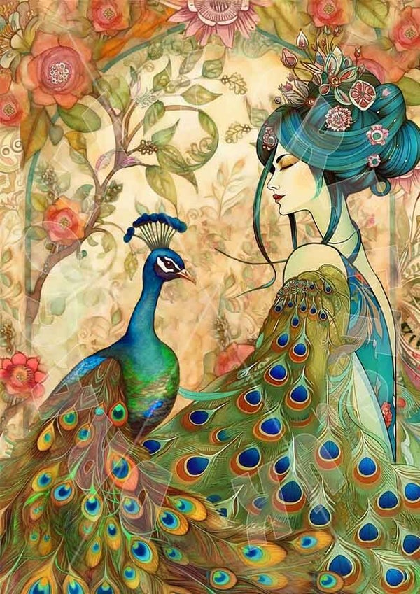 Peacock Queen Rice Paper