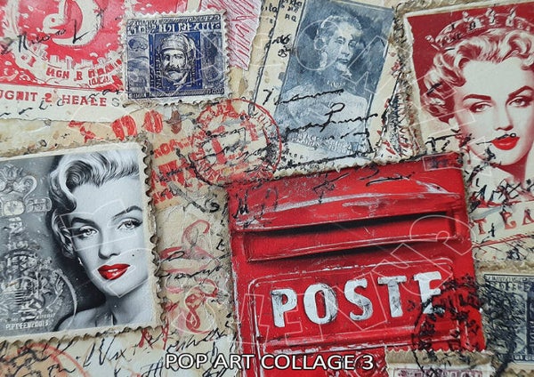 Pop Art Collage 3 Rice Paper