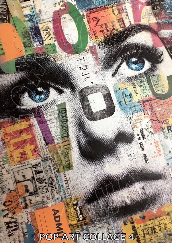 Pop Art Collage 4 Rice Paper