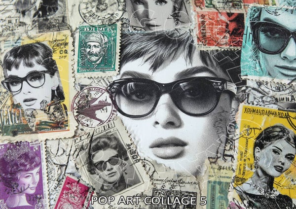 Pop Art Collage 5 Rice Paper