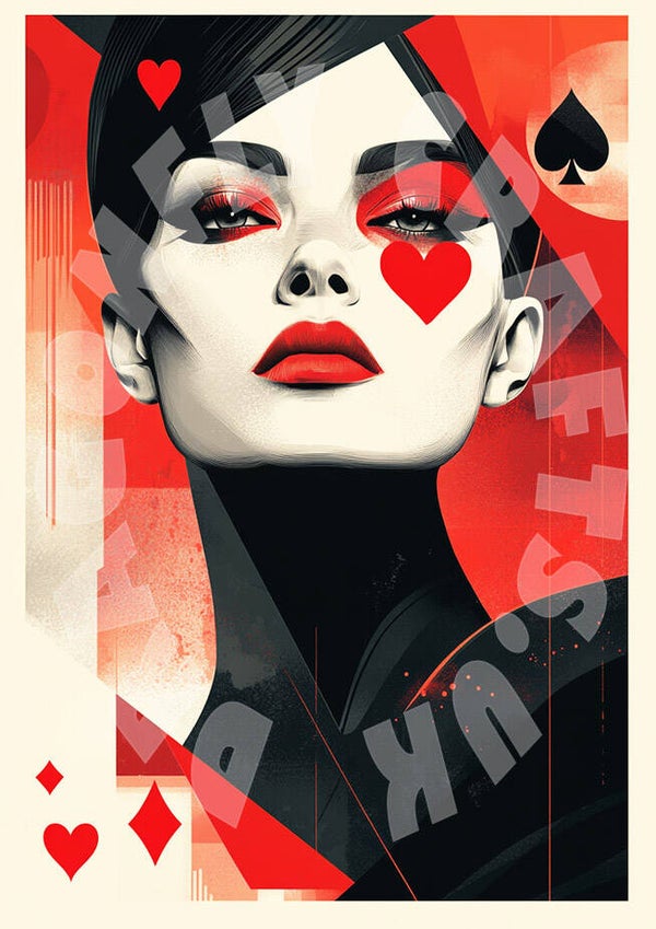 Queen Of The Cards Rice Paper