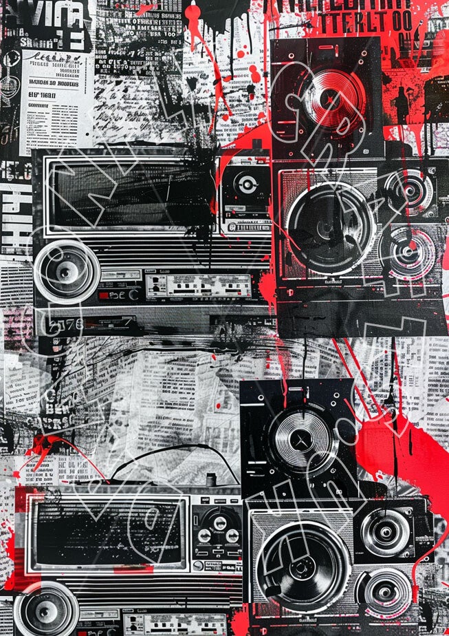 Radio Background Rice Paper