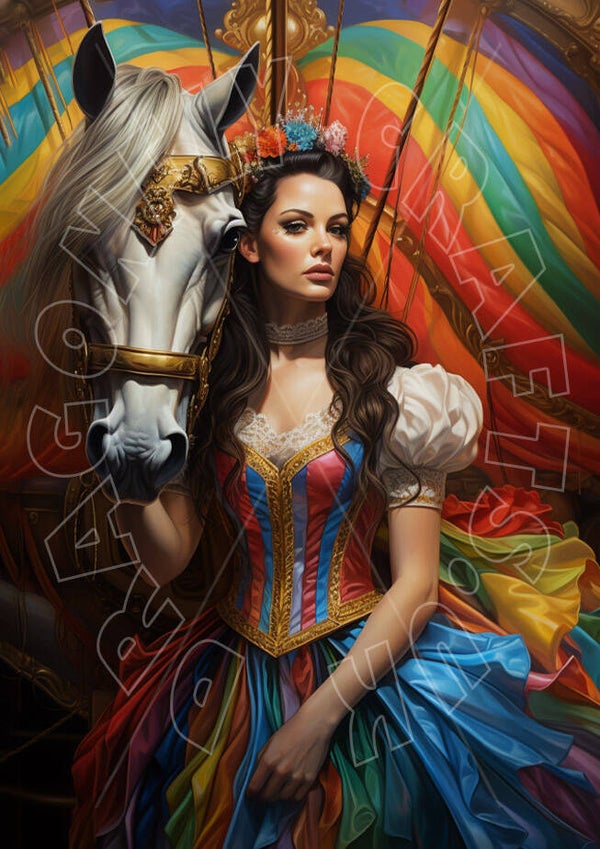 Rainbow Circus Rice Paper