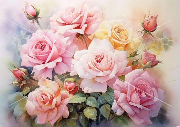 Rose Garden 1 Rice Paper