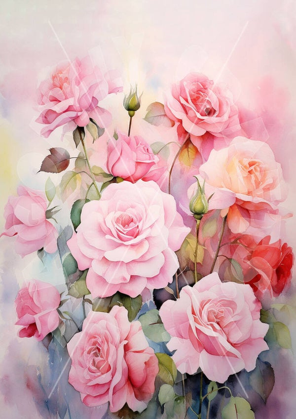 Rose Garden 2 Rice Paper