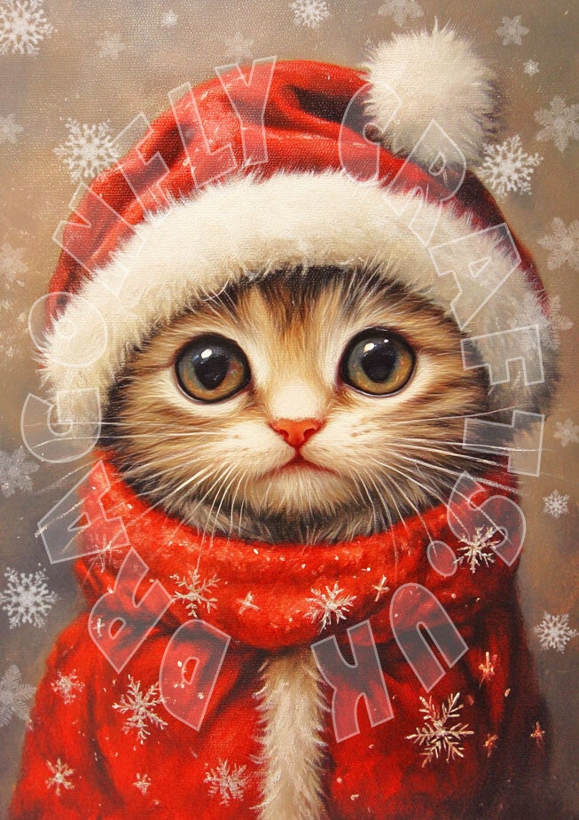 Snow Kitten Rice Paper