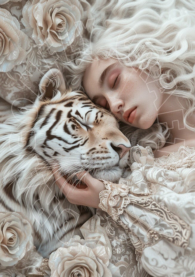 Snow Tiger 2 Rice Paper