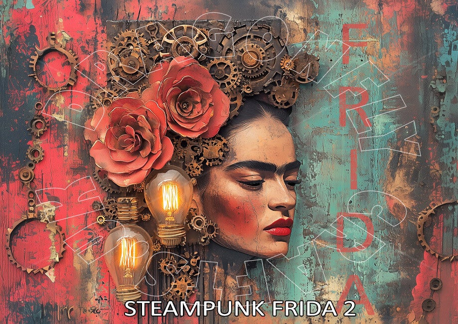 Steampunk Frida 2 Rice Paper
