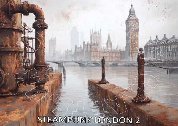 Steampunk London 2 Rice Paper