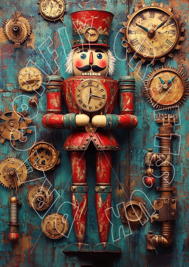 Steampunk Nutcracker 2 Rice Paper