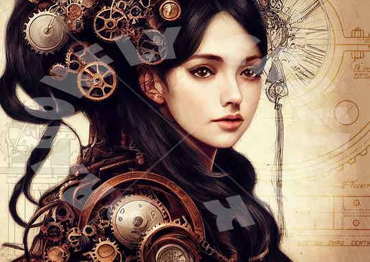 Princess Rice Paper Steampunk People Rice Papers / Decoupage Rice Papers | DragonflyCraftsUk