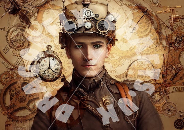 Steampunk Soldier Rice Paper