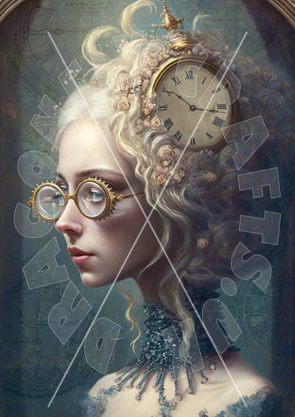 Steampunk Time Rice Paper