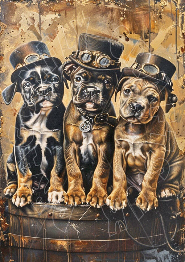 Steampunk Trio Rice Paper