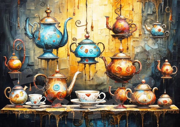 Tea Party Background 1 Rice Paper