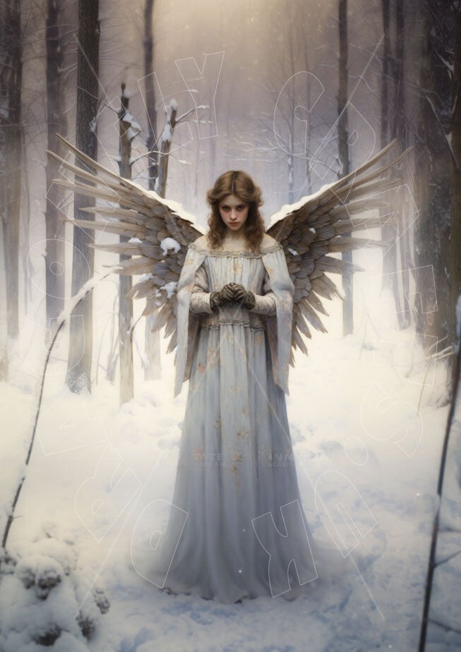 Winter Angel 1 Rice Paper