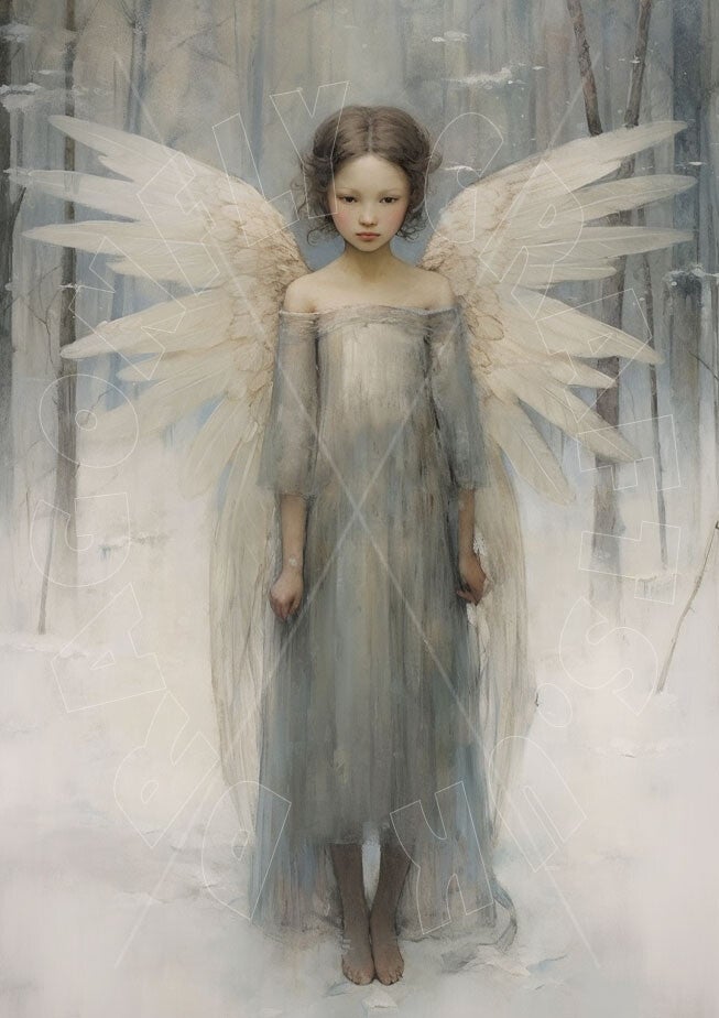 Winter Angel 5 Rice Paper