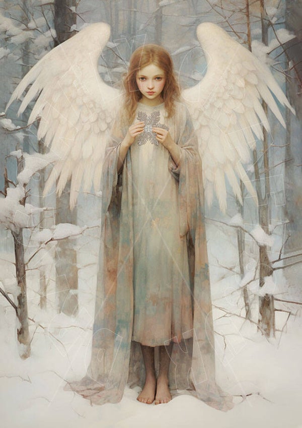 Winter Angel 6 Rice Paper