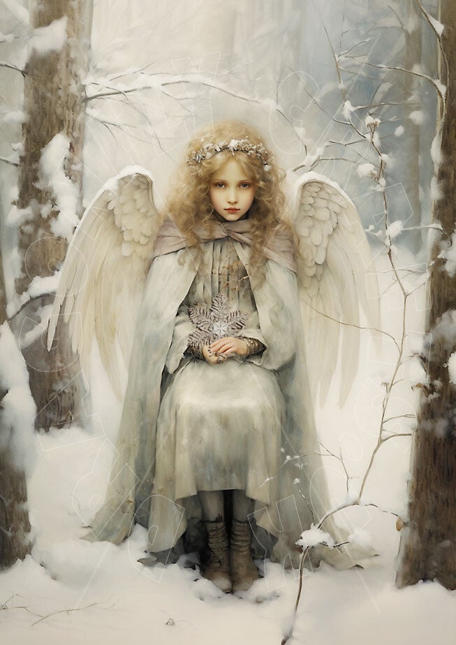 Winter Angel 7 Rice Paper