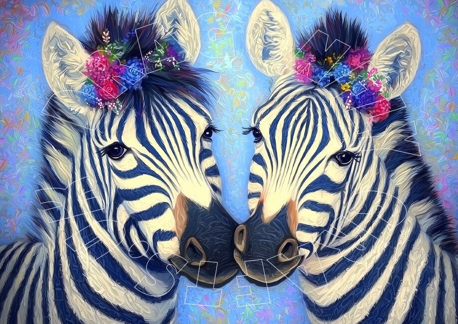 Zebra Love 4 Rice Paper