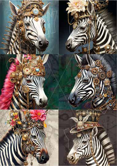 Zebra Multi Rice Paper