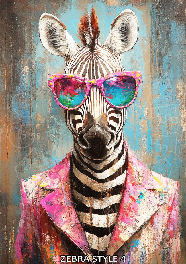 Zebra Style 4 Rice Paper