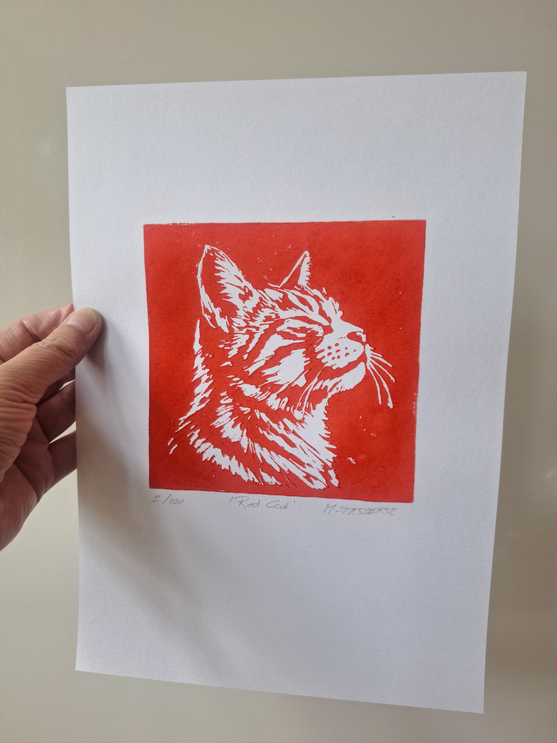 Red cat/ rode kater/ A4 formaat