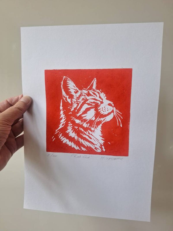 Red cat/ rode kater/ A4 formaat