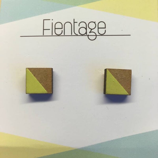 Earrings wood 15