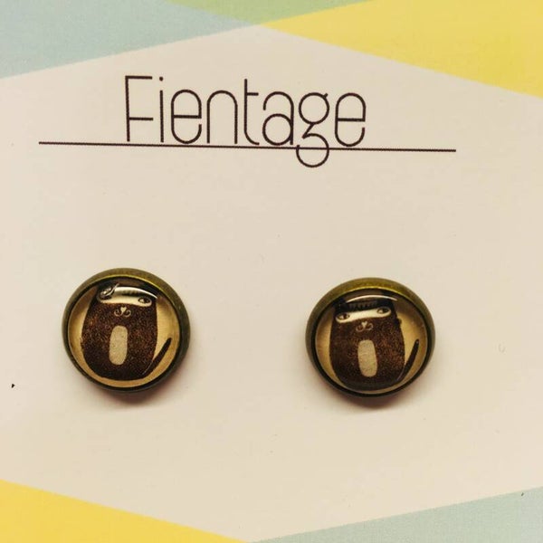 Oorbellen cabochon 64