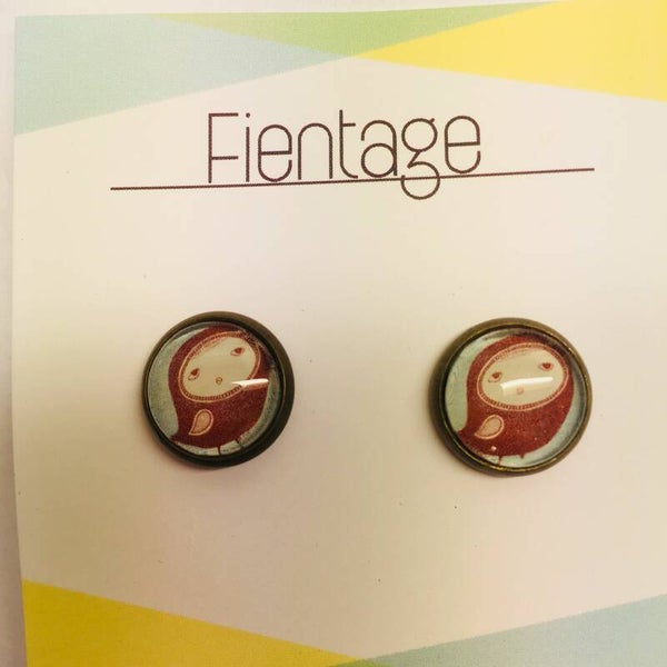 Oorbellen cabochon 67