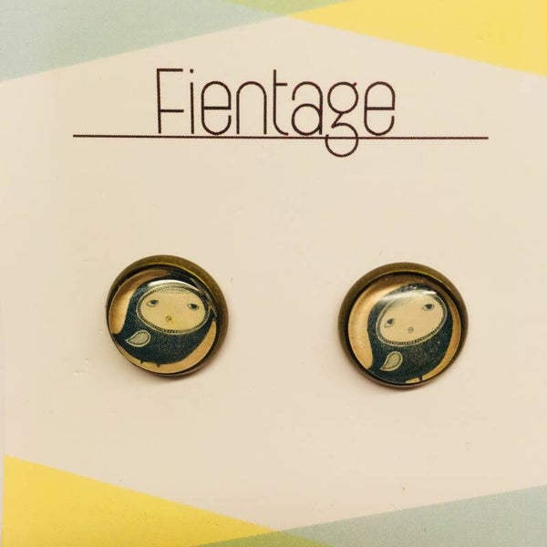 Oorbellen cabochon 91