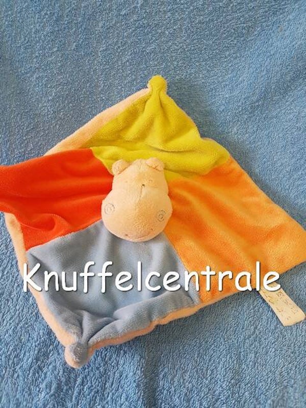 Eddy Toys Nijlpaard knuffeldoek met knisper (zonder label)