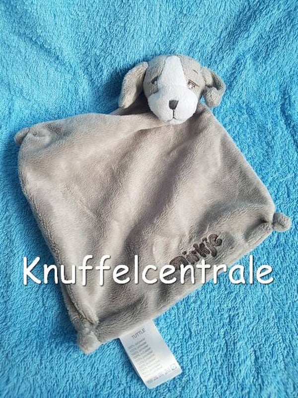 Dirkje Hond knuffeldoek grijs