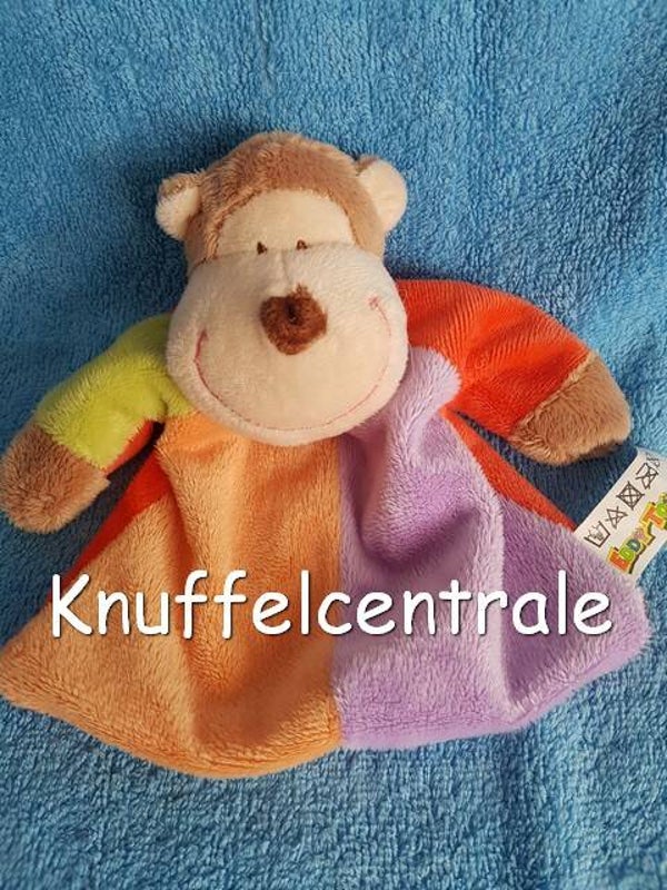 Eddy Toys aap knuffeldoek langwerpig