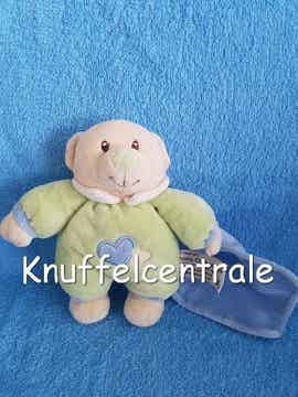 Anna Club Plush beer Baby Bo met blauw doekje