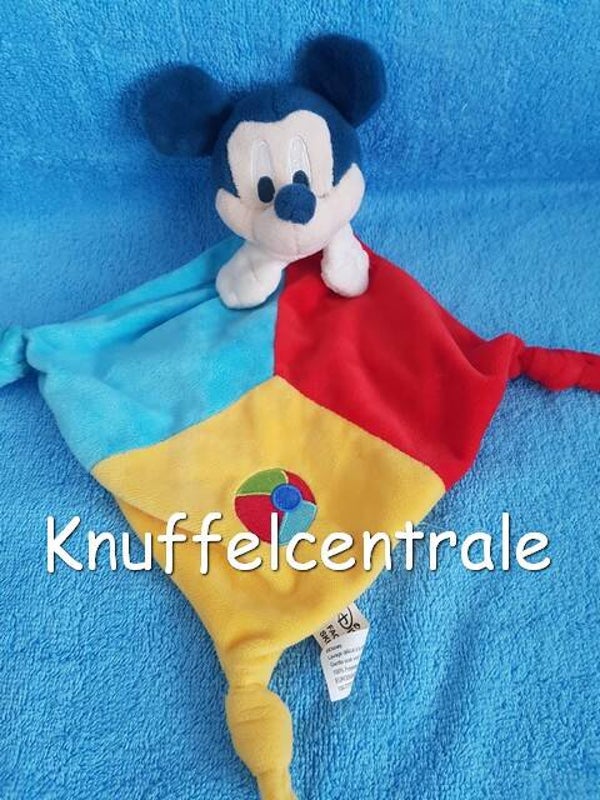 Disney Mickey Mouse knuffeldoekje felle kleuren Disneyland Paris