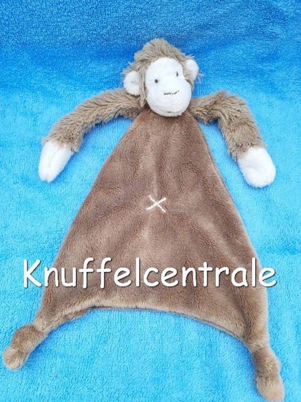 Happy Horse aap Monkey Mickey Bruin Brown  knuffeldoek