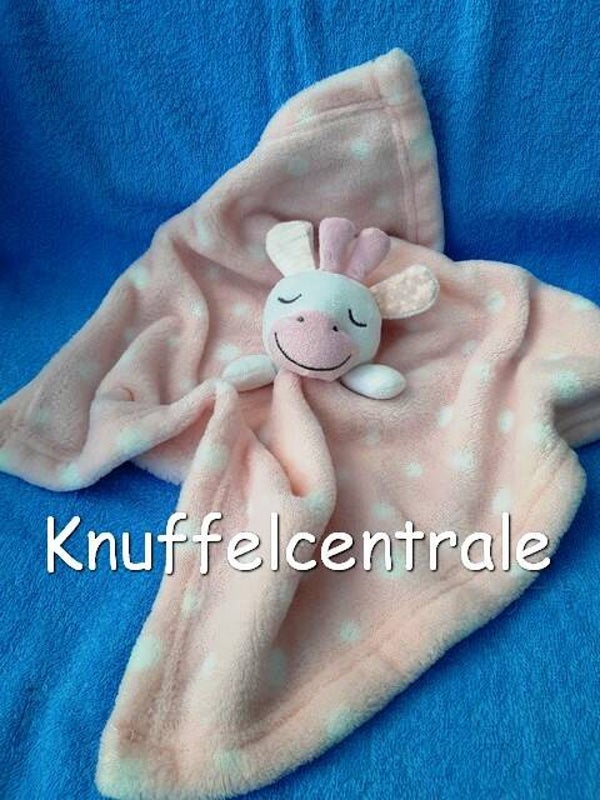 Early Days Primark​ giraf giraffe knuffeldoek roze wit