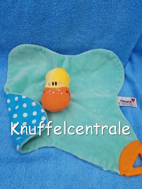 Prenatal eend knuffeldoek met bijtstuk