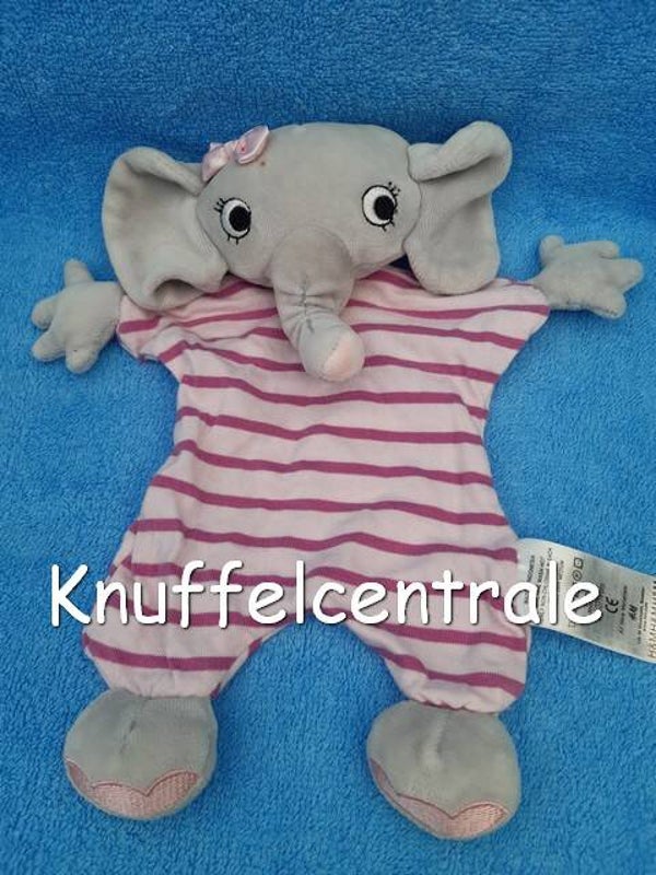 H&M olifant Hennes & mauritz knuffeldoek roze