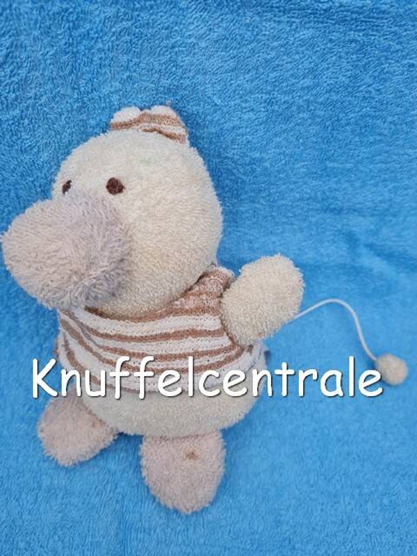 Happy Horse eend 2002 Badstof muziekknuffel muziek muziekdoos