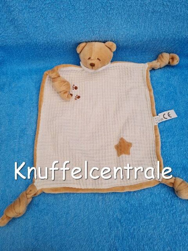 Merk onbekend beer knuffeldoek bruin creme