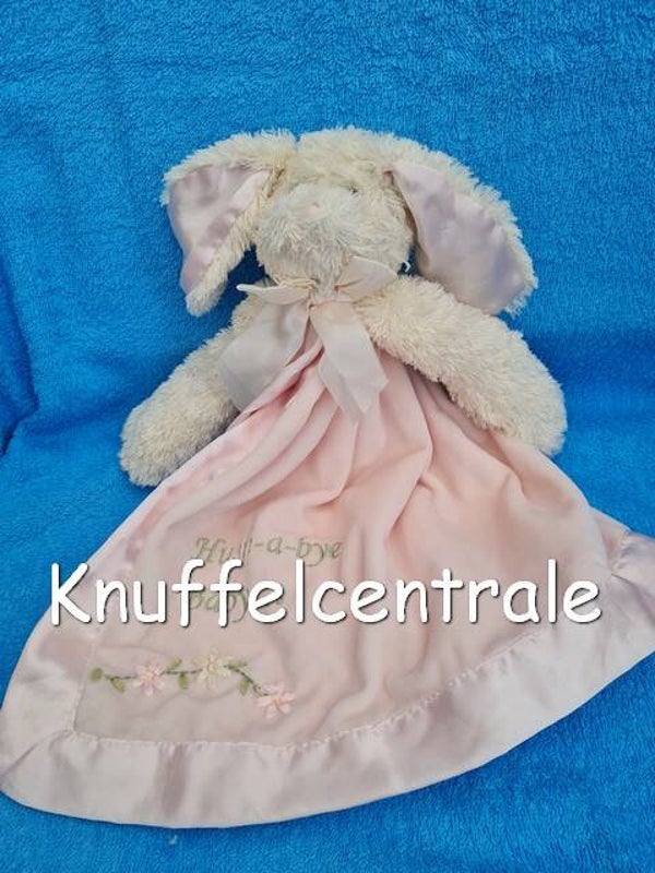 Bearington Bear Bunny Konijn Pink roze knuffeldoek Hush-a-bye baby (zonder label)