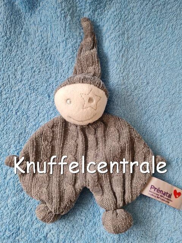 Prenatal spook grijs met puntmuts gebreid (zonder label)