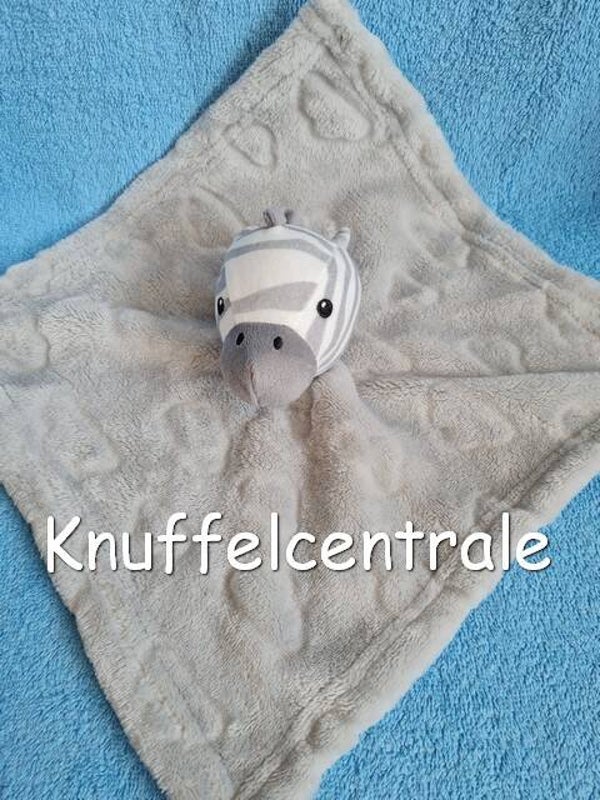 Primark Baby zebra knuffeldoek grijs (zonder label)
