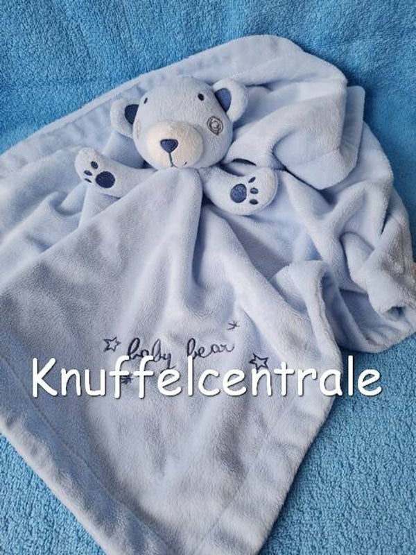 Early Days Primark beer baby bear blauw knuffeldoek